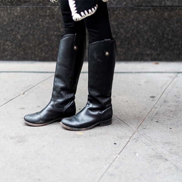 melissa button lug tall frye